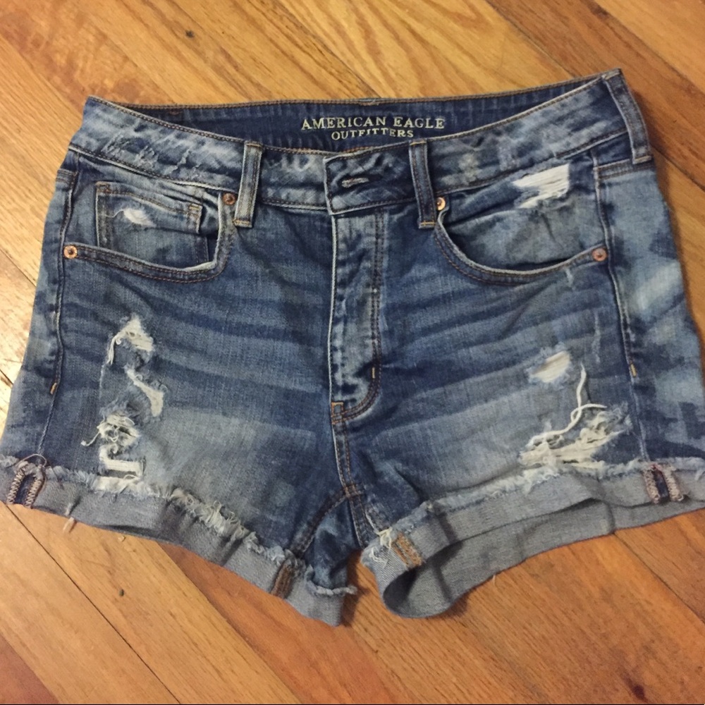 American eagle boyfriend style denim shorts